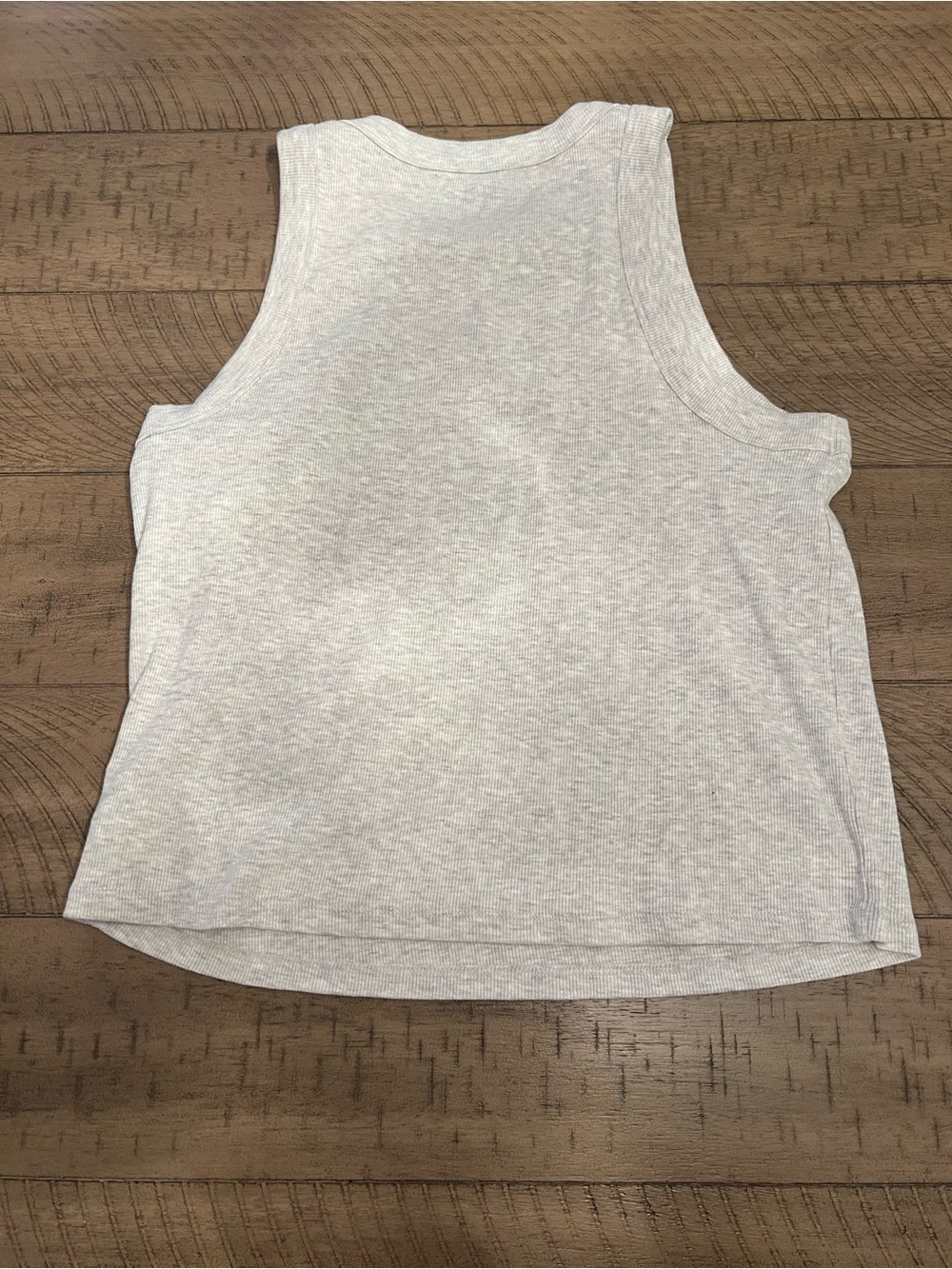 Old Navy Light Gray Ribbed Tank - Picture 3 of 3